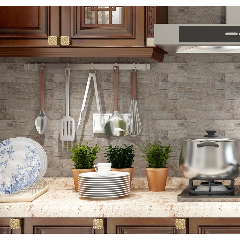 10-Pack Peel and Stick Tile Backsplash 11.3"X11.5" PVC Wall Tiles,