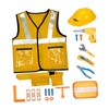 Perfeclan 20 Pieces Engineer Children Vest Kids Worker Costume Premium