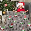 ARESD Gnome Throw Blanket Xmas Gnome Pattern Warm Luxury Plush
