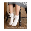 Arisana Short Socks, Kids, Girls, Formal Socks, White, Black, School,