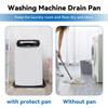 Uni-Green 30x32In Washing Machine Drain Pan, Raised Edge, 1" Drain