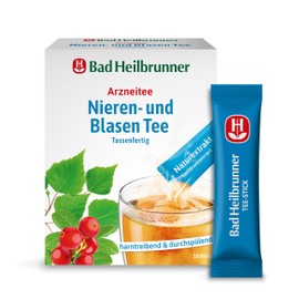 Bad Heilbrunner Bio Nieren- & Blasen Tee im Stick - Arzneitee - Tassenfeertig - Birkenblätter - bei Anzeichen einer Blasenentzündung - harntreibend - natürliche Linderung (8 x 10 Sticks)