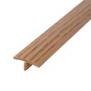 Outwater Plastic T-molding 7/8 Inch Natural Oak Woodgrain Flexible Polyethylene