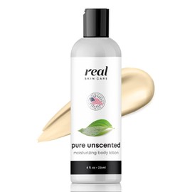 Real Skin Care- Loción corporal orgánica | Reafirma e hidrata la piel seca | Reduce las líneas finas y las arrugas | Natural Bod