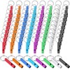 Hollowfly 200 Pcs Emergency Whistles with Keychains Aluminum Extra Loud