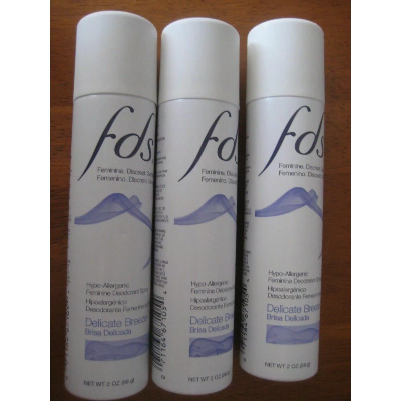 FDS Lot of 3 - FDS Hypo-Allergenic Feminine Deodorant Spray