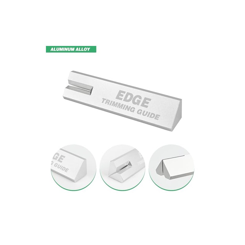 FOSHIO Aluminum Edge Trimming Guide Cutting Template Tool for Right