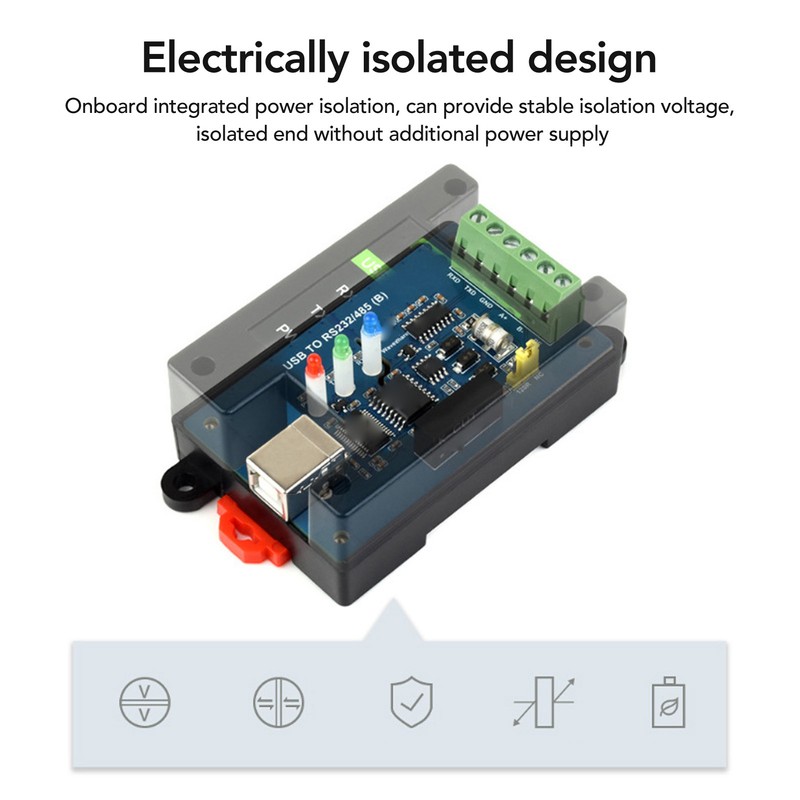 USB to RS232 RS485 Converter FT232RNL Chip Industrial Grade Isolated