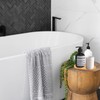 3 Pack Bamboo Trays for Bathroom Shampoo Shower Dispenser Holder