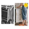 Cabinet Foot Pull for Trash Drawer, Touchless Hands-Free Design, Black,