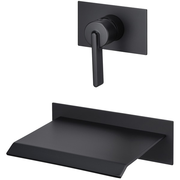 SITGES High Flow Wall Mount Tub Filler, Single Lever Handle
