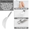 DOERDO Pasta Strainer with Handle, Handheld Stainless Steel Pasta Strainer