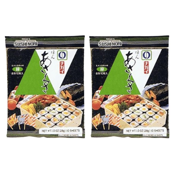 Nagai's Sushi Seaweed Nori Full Sheet - Roasted Seaweed 10