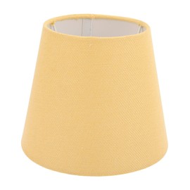 jojofuny Fabric Lampshade E14 Table Lamp Cover Fabric Chandelier Lampshade Cover Replacement for Bedside Pendant Light Yellow
