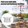 PEUTIER Parasol Hole Ring Plug and Cap Set, ABS Plastic
