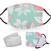Pastel Flowers - Reusable Adult Face Masks - 2 Filters