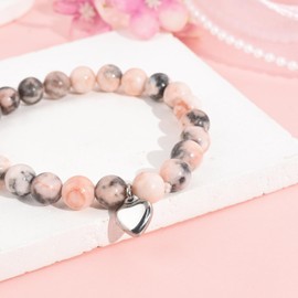 VGWON Happy 16th Birthday Bracelet for Her, 16 Year Old Matching Heart Birthday Gifts for Daughter Granddaughter Niece Sister Friends