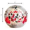 A Cheerful Giver - White Pumpkin Branch - Glass Orb