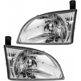 For 2001 2002 2003 Toyota Sienna Pair Headlights Driver and Passenger Side TO2502135 TO2503135 | 81150-08020 81110-08020
