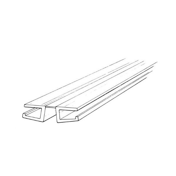 36" LONG - PACK of 2. Clear PVC Living Hinge