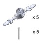 Zasiene Cabinet Knobs Crystal Pack of 5 Diamond Crystal Drawer