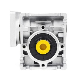 YIDOFENG Worm Gear Gearbox,Pitch-Row :50mm,NMRV030 Worm Gear Speed Reducer Square Type for Nema23 / Nema24 Stepper Motor/Servo Motor,RV030 Output Bore/Hole 14mm Shaft (25:1)