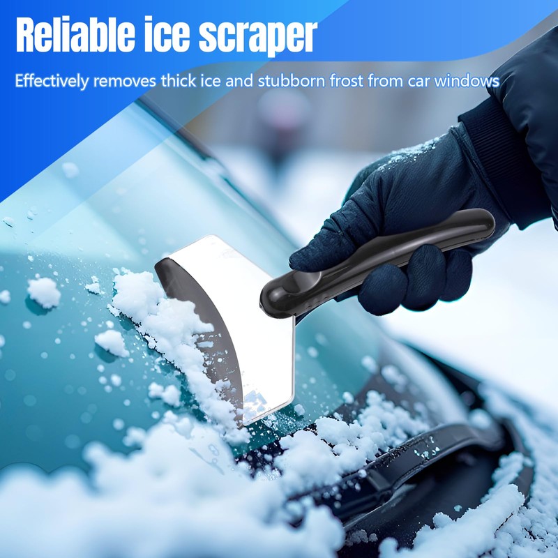 Hovom 2PCS Portable Snow Removal Shovel & Ice Scraper for