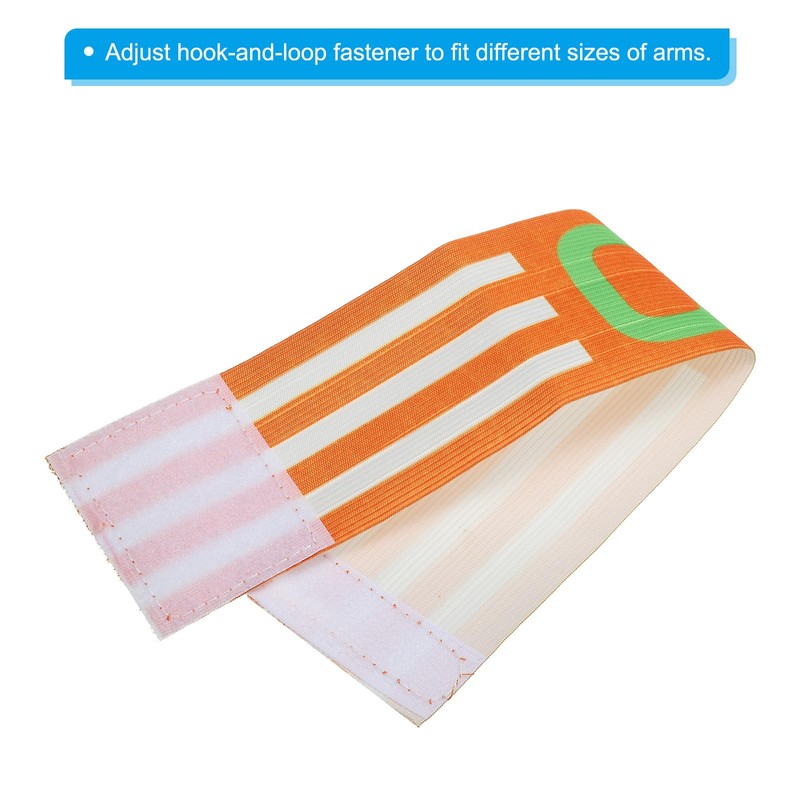 PATIKIL 12.2x2.5 Soccer Captain C Armband, 3 Pack Nylon Unisex