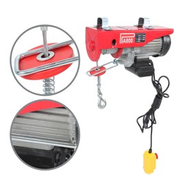 TINVHY Mini Electric Hoist PA800 Bearing Capacity 1760lbs Voltage 110V with Wire Remote Control Switch