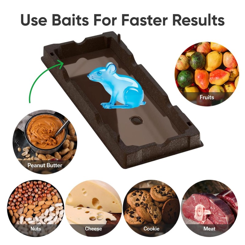 Mouse Traps Indoor, Heavy Duty Sticky Traps for Mice and
