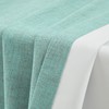 Melodieux Teal Blackout Linen Textured Curtains 63 Inch Length for