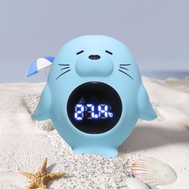 SUWIWKKOA Baby Bath Thermometer, Waterproof Digital Newborn Water with LED Automatic Induction Switch, High-precision Smart Room Temperature Thermometer for Bathtub Floating Toy