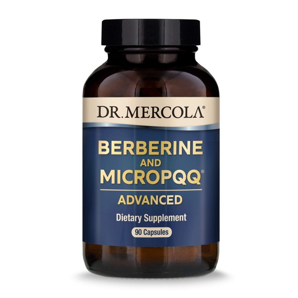 Dr. Mercola, Berberine and MircoPQQ Advanced, 90 Servings (90 Capsules), Supports Immune Health, Non GMO, Soy Free, Gluten Free