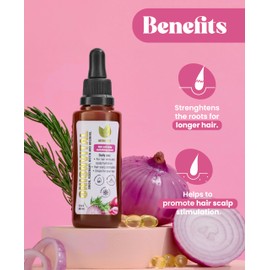Natural sant Onionvital Hair Serum with Onion, Rosemary, Biotin & Arginine – Hydrating Serum for Scalp & Hair Care, 60ml