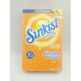 Sunkist Singles To Go Lot Of 4 Fruit Flavors Zero Sugar Low Calorie Powdered Mix