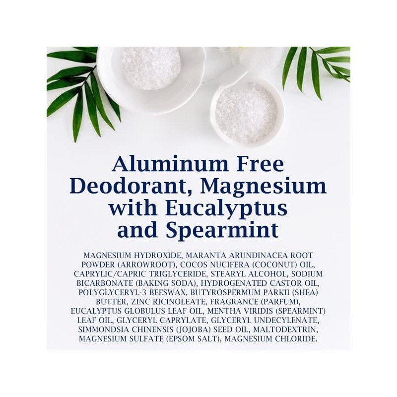 Dr Teal's Desodorante Libre de Aluminio, Aceite Escenciale de Eucalipto,