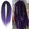24 Inch Mixed 3 in 1 DE Dreadlock Extensions(Ombre Deep