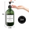 Kzeirm Green Soap Dispenser, Dish Soap Hand Soap Dispenser Set
