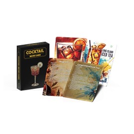 Cocktail Recipe Flash Cards – 54 Classic & Modern Drink Recipes – Bartender Cheat Sheet Deck with Mixology Instructions – Fun Gift for Home Bar, Parties & Cocktail Lovers