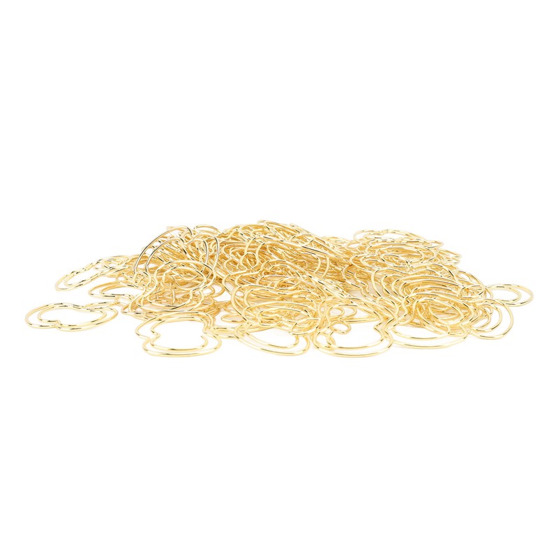100pcs Fruit Paper Clips Cute Bookmark Pare Clips Portable Funny