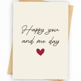 Happy Anniversary Card & Gifts for Women, Men, Husband, Wife, Him, Her, Boyfriend, Girlfriend, Couple | Valentine Day Gifts & Card | Wedding Anniversary