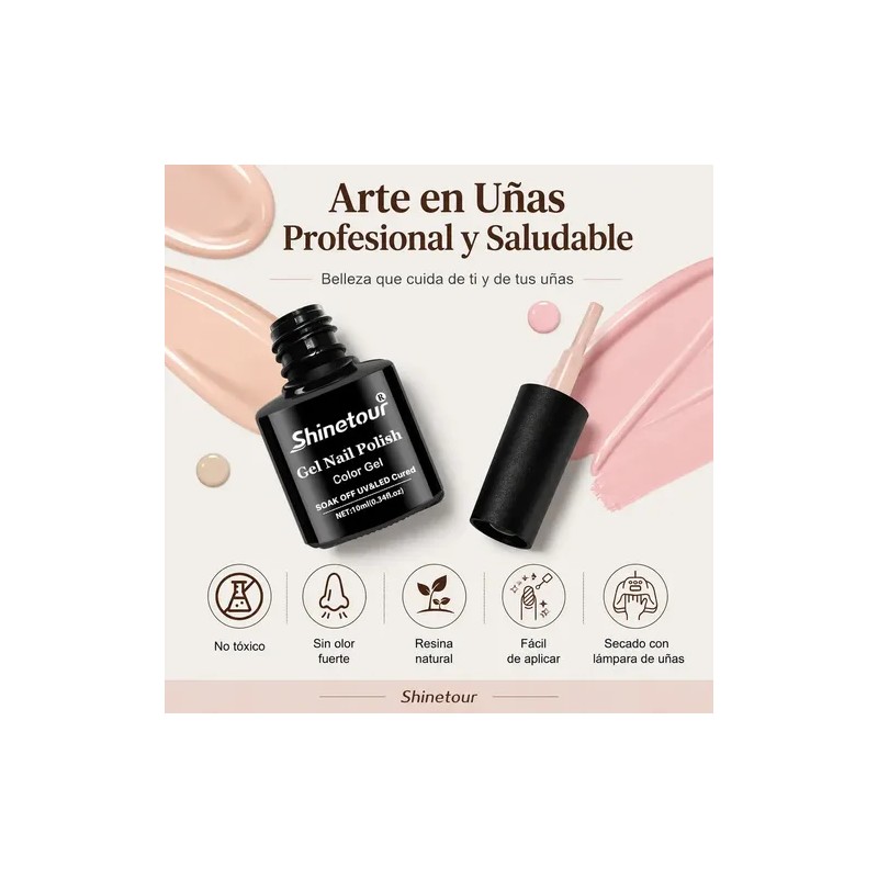 21Pcs Kit Esmaltes Uña Gel SemipermanenteBase CoatGlossy Top CoatMatte Top
