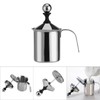 400ML/800ML Stainless Steel Manual Milk Frother Double Mesh Coffee Foamer
