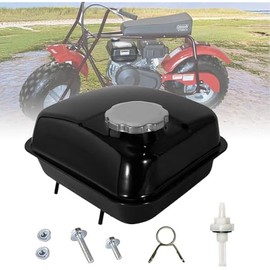 CT200U Gas Tank Fuel Tank Compatible for Coleman CT200U EX MiniBike BT200X Baja MB165 CT100U KT196 Go Kart GX160 GX200 Metal Gas Storage