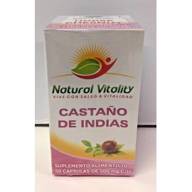 Unbranded HORSE CHESNUT CAPSULES 500MG CAPSULES 50 CAPSULAS CASTAÑO DE INDIAS HECHO MEXICO