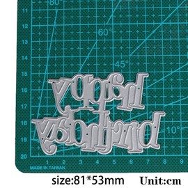 DIY Happy Birthday Metal Cutting Dies,DIY Scrapbooking Artist Photo Album Decor Cards Making Cutting Dies Scrapbooking Stencils Embossing Tools