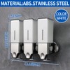 prosfalt 3 x 500ml per Cup Wall Mounted Manual Soap
