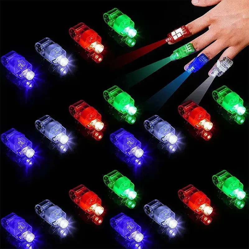 40 Lámparas Led Para Dedos, Mini Linterna Luminosa Para Niño