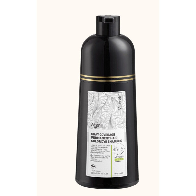 Mayraki, ￼Gray Coverage Permanent Hair Color Dye Shampoo color 05