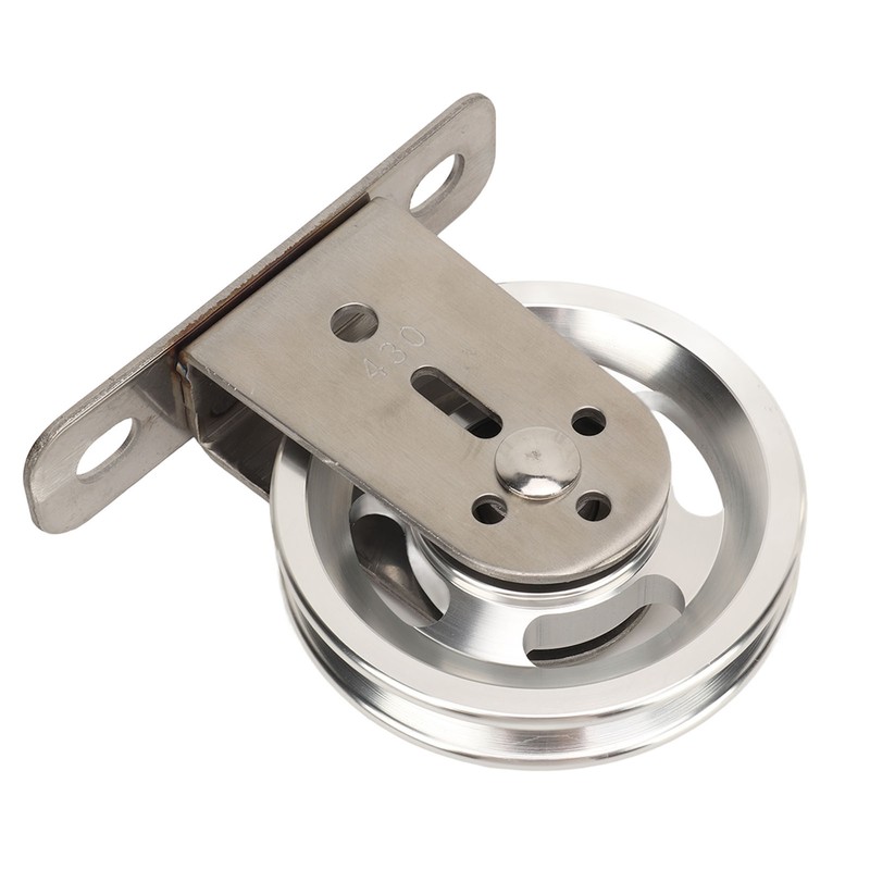 Gym Pulley Blocks Wall Mount Fixed Pulley Wheel Rotation 360